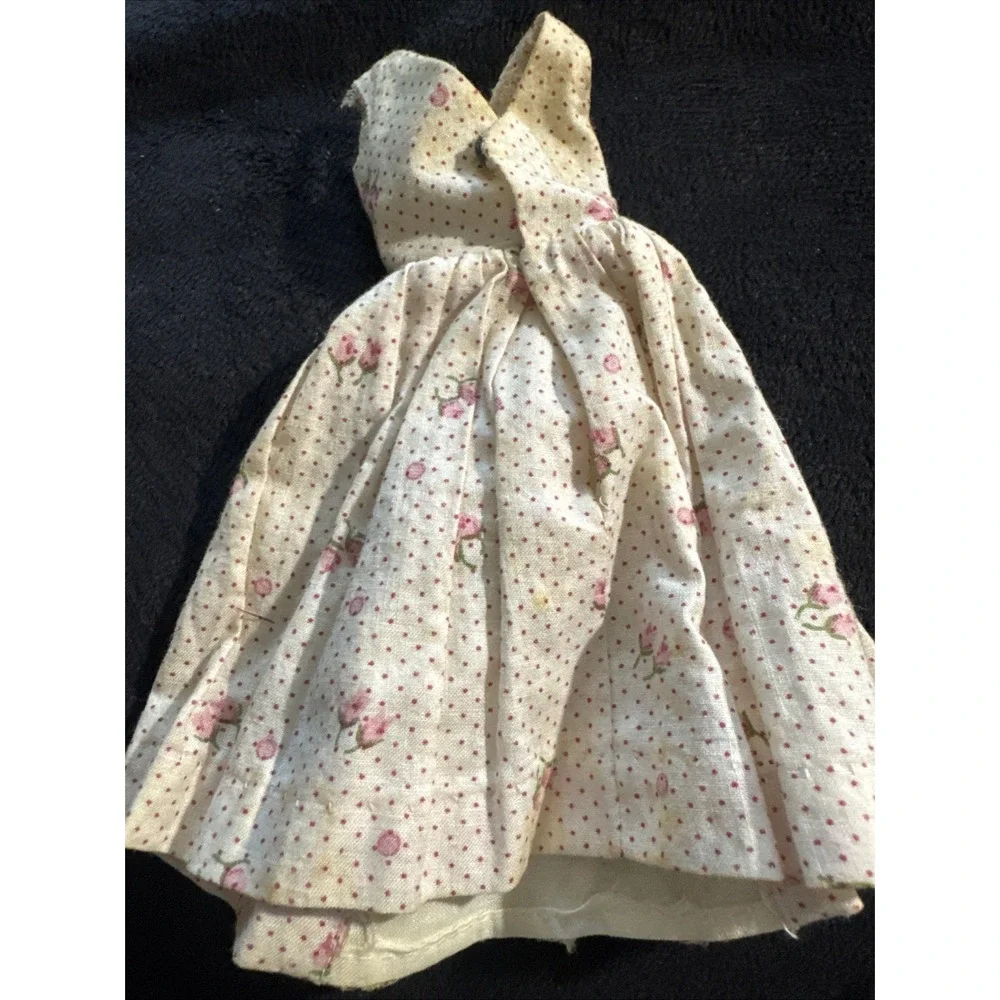Vintage Barbie Garden Party Floral Dress # 931 Mattel Black Label‎ Tagged